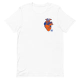 Blue & Orange Heart - Unisex T-shirt