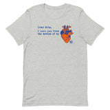 Blue & Orange Heart - Unisex T-shirt