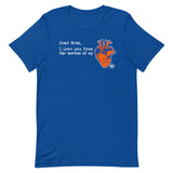 Blue & Orange Heart - Unisex T-shirt