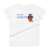 Blue & Orange Heart - Women's T-shirt