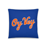 Oy Vey (Blue) - Throw Pillow