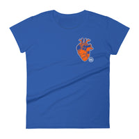 Blue & Orange Heart - Women's T-shirt
