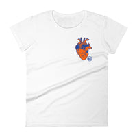 Blue & Orange Heart - Women's T-shirt